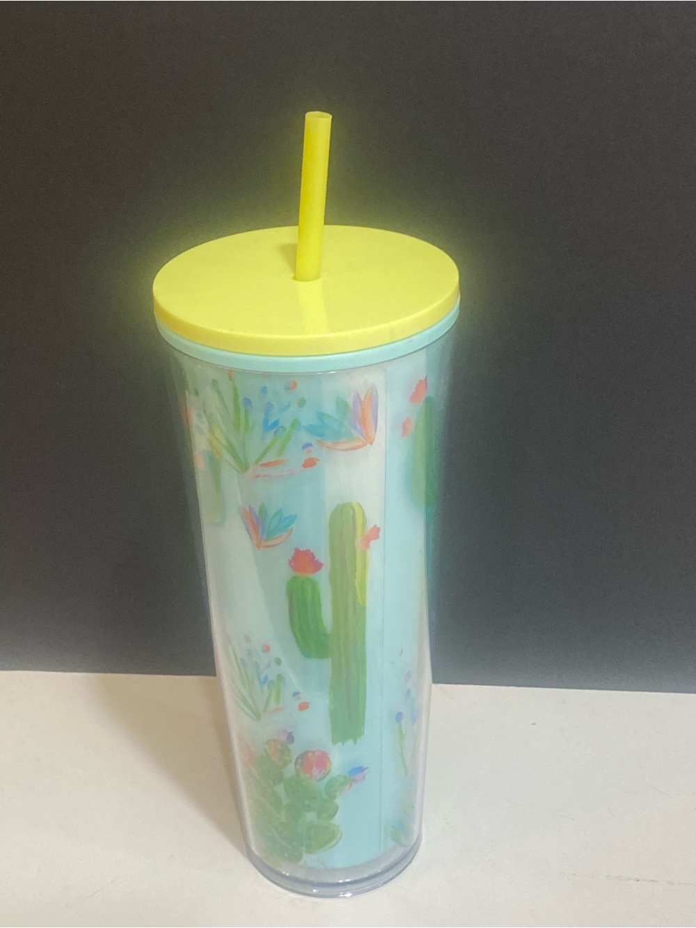 "Starbucks Arizona Been There Spring Cactus Acrylic Cold Cup Tumbler with Straw - Picture 2 of 8